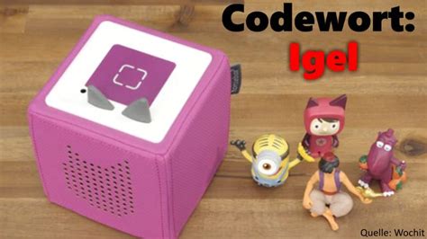 codewort igel|Die Toniebox blinkt rot und meldet einen Fehler